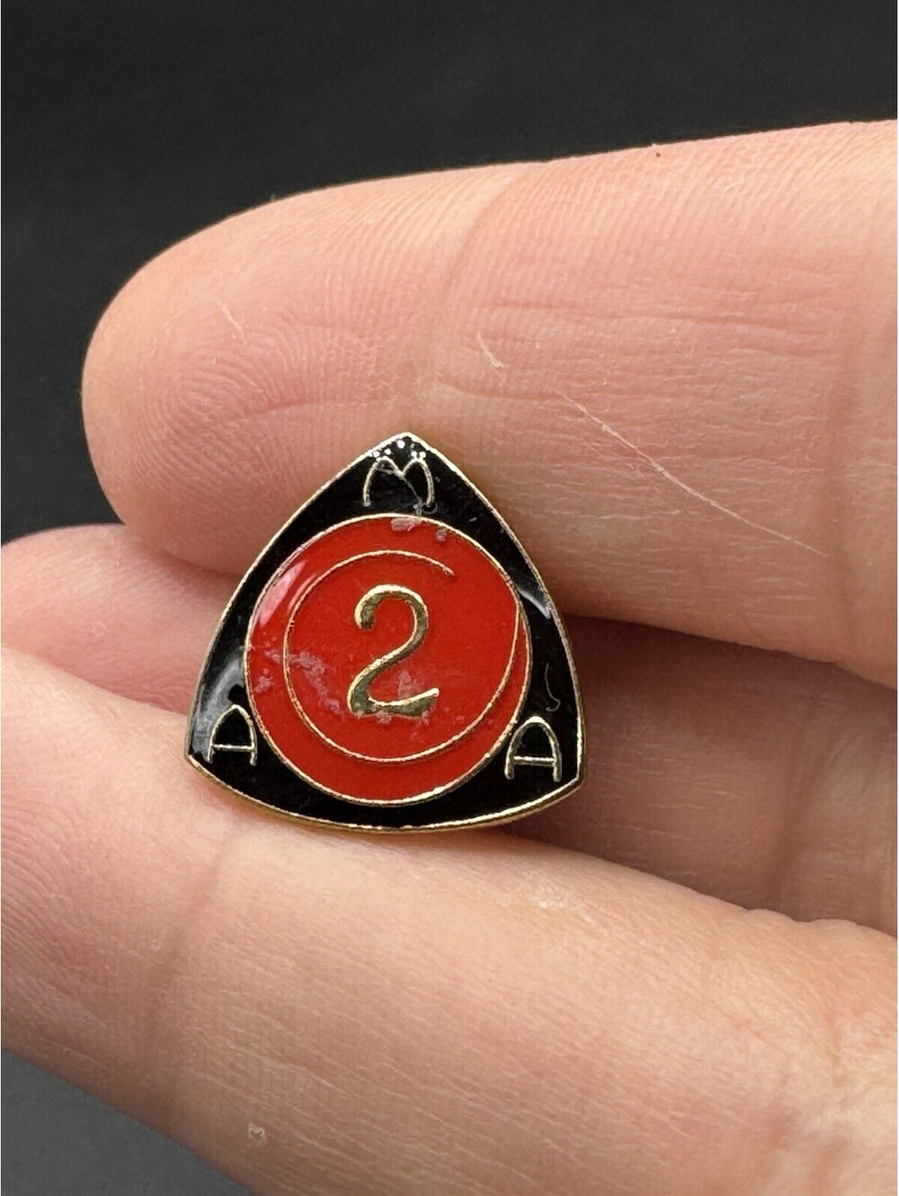 Vintage AMA American Motorcyclist Association 2 Year Motorcycle Hat Lapel Pin